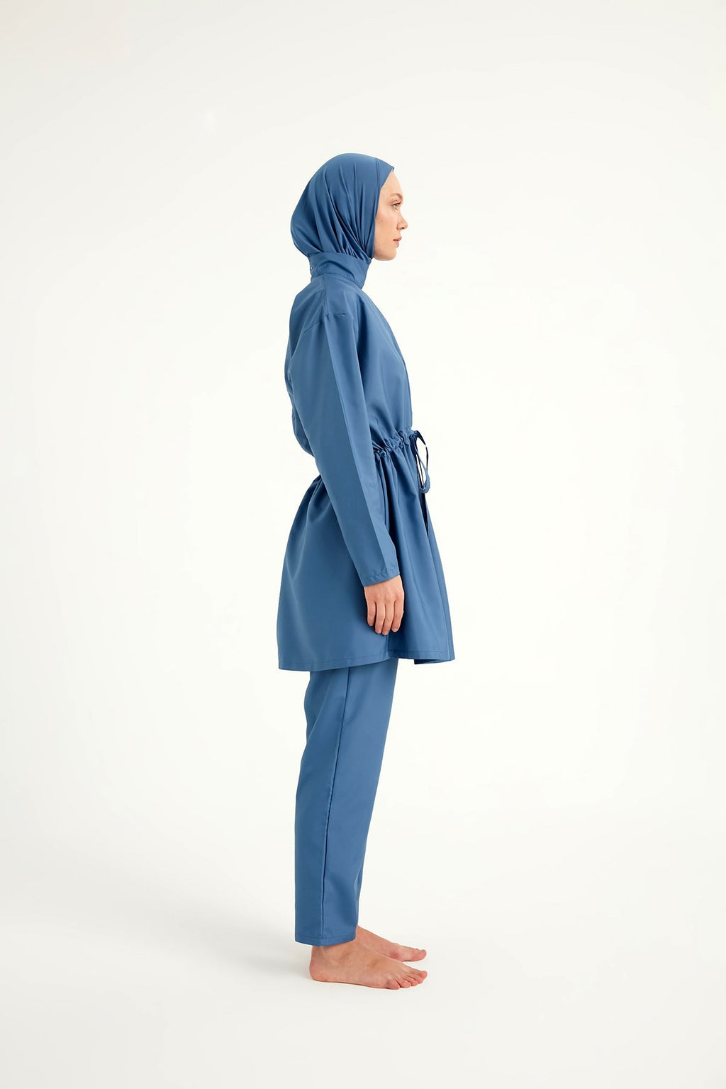 Andalus Full Coverage Burkini Set with Front Ruching A2502-6 Covered Burkini Swimwear La Vie Bien Andalus Full Coverage Burkini Set with Front Ruching A2502-6