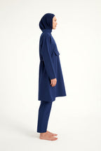 Andalus Navy Full Coverage Burkini Set for Women A2503-2 Covered Burkini Swimwear La Vie Bien Andalus Navy Full Coverage Burkini Set for Women A2503-2