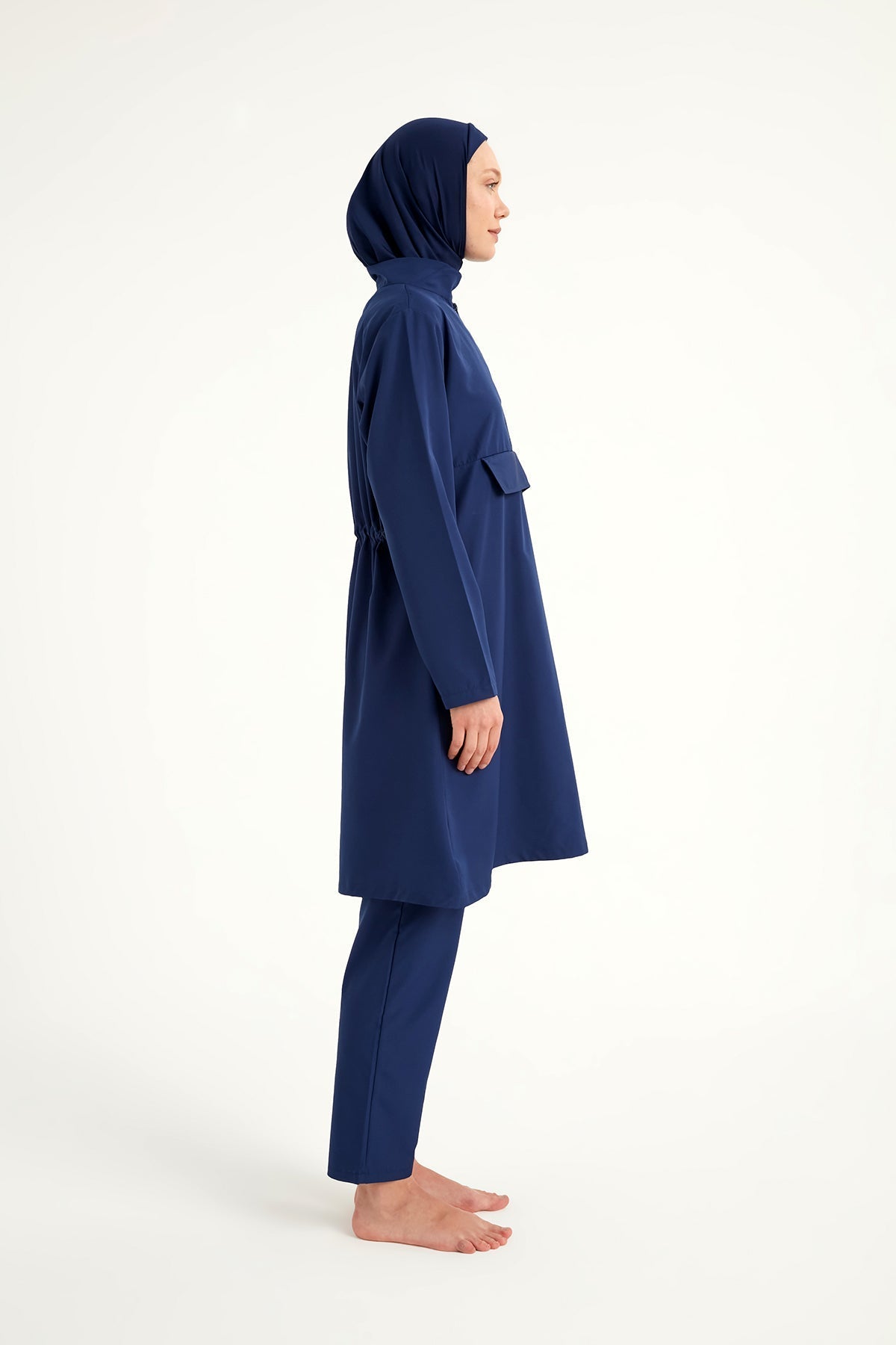 Andalus Navy Full Coverage Burkini Set for Women A2503-2 Covered Burkini Swimwear La Vie Bien Andalus Navy Full Coverage Burkini Set for Women A2503-2