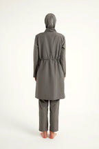 Andalus Gray Full Coverage Burkini Set for Women A2503-4