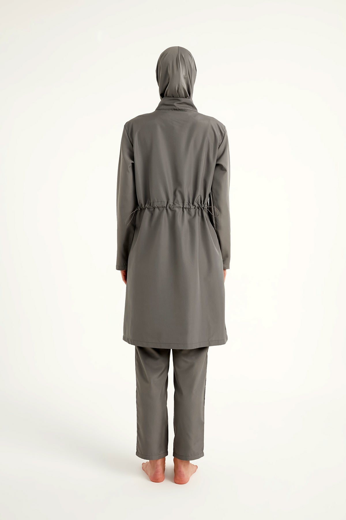 Andalus Gray Full Coverage Burkini Set for Women A2503-4
