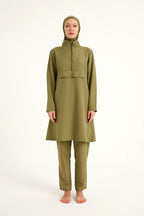 Andalus Green Full Coverage Burkini Set for Women A2503-5