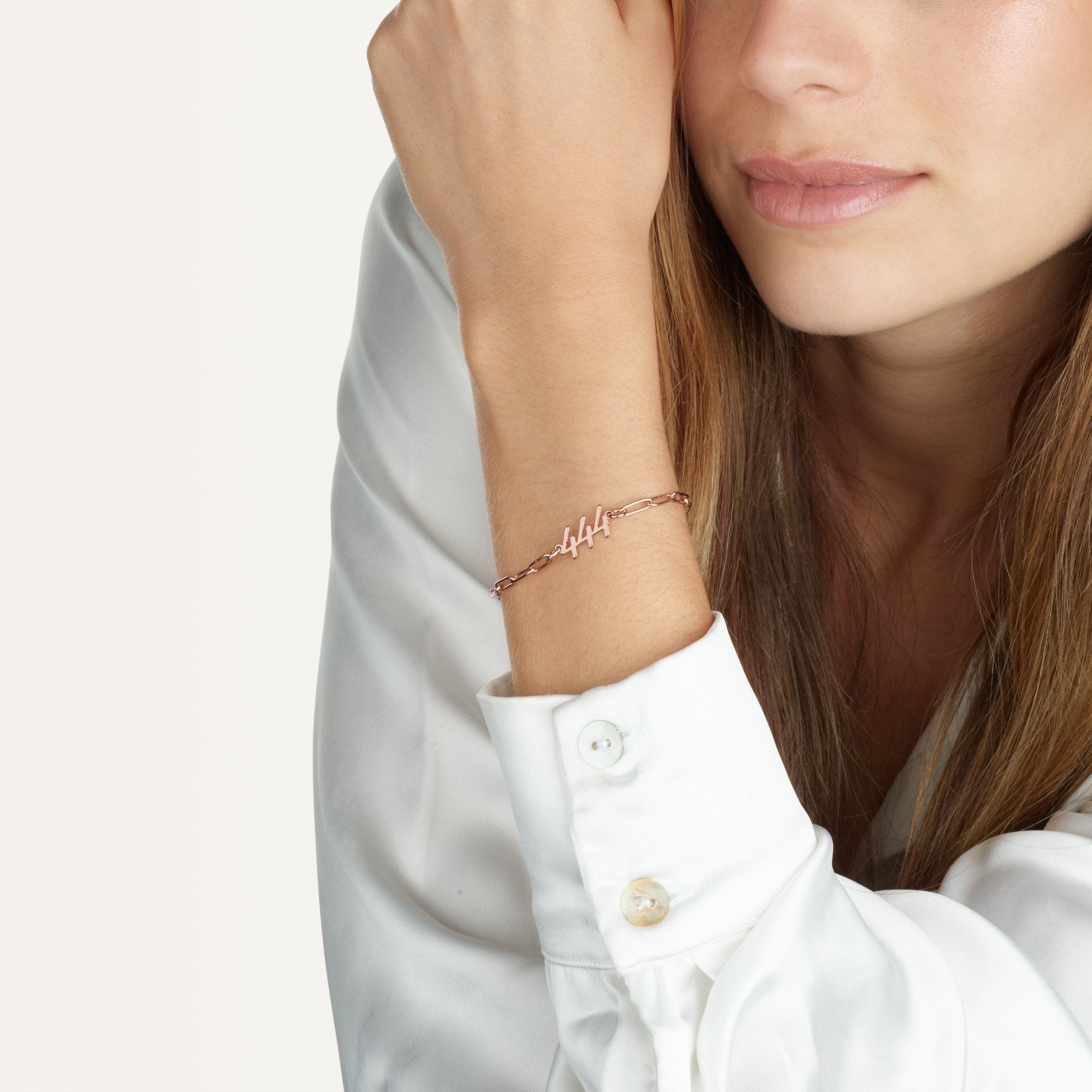 Angel Numbers Paperclip Bracelet La Vie Bien Angel Numbers Paperclip Bracelet