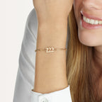 Angel Numbers Paperclip Bracelet La Vie Bien Angel Numbers Paperclip Bracelet