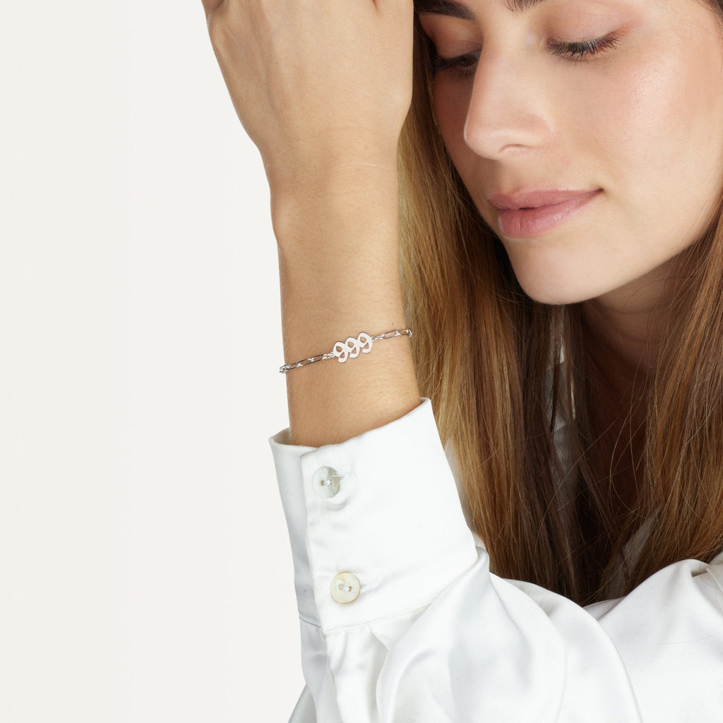 Angel Numbers Paperclip Bracelet La Vie Bien Angel Numbers Paperclip Bracelet
