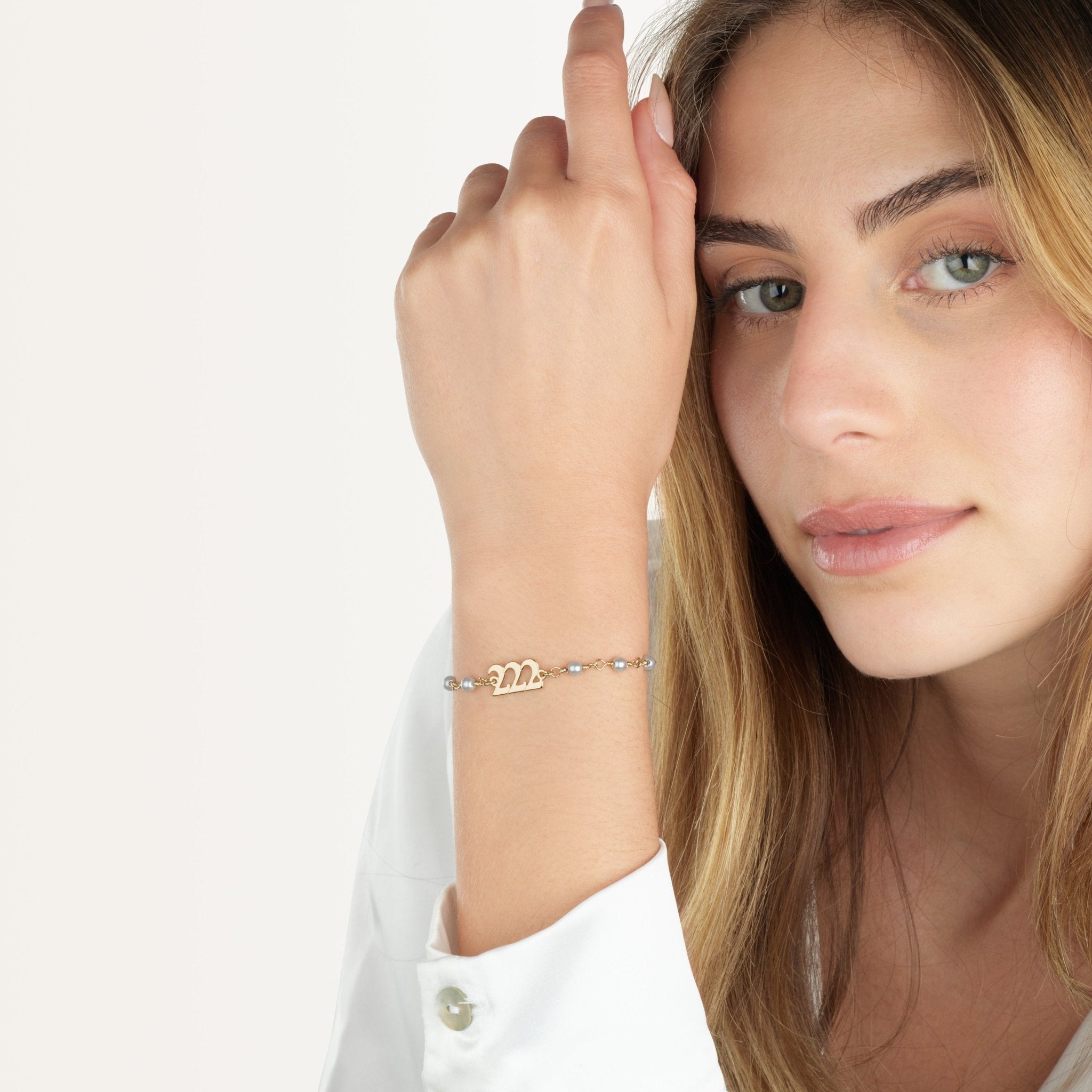Angel Numbers Pearl Bracelet La Vie Bien Angel Numbers Pearl Bracelet