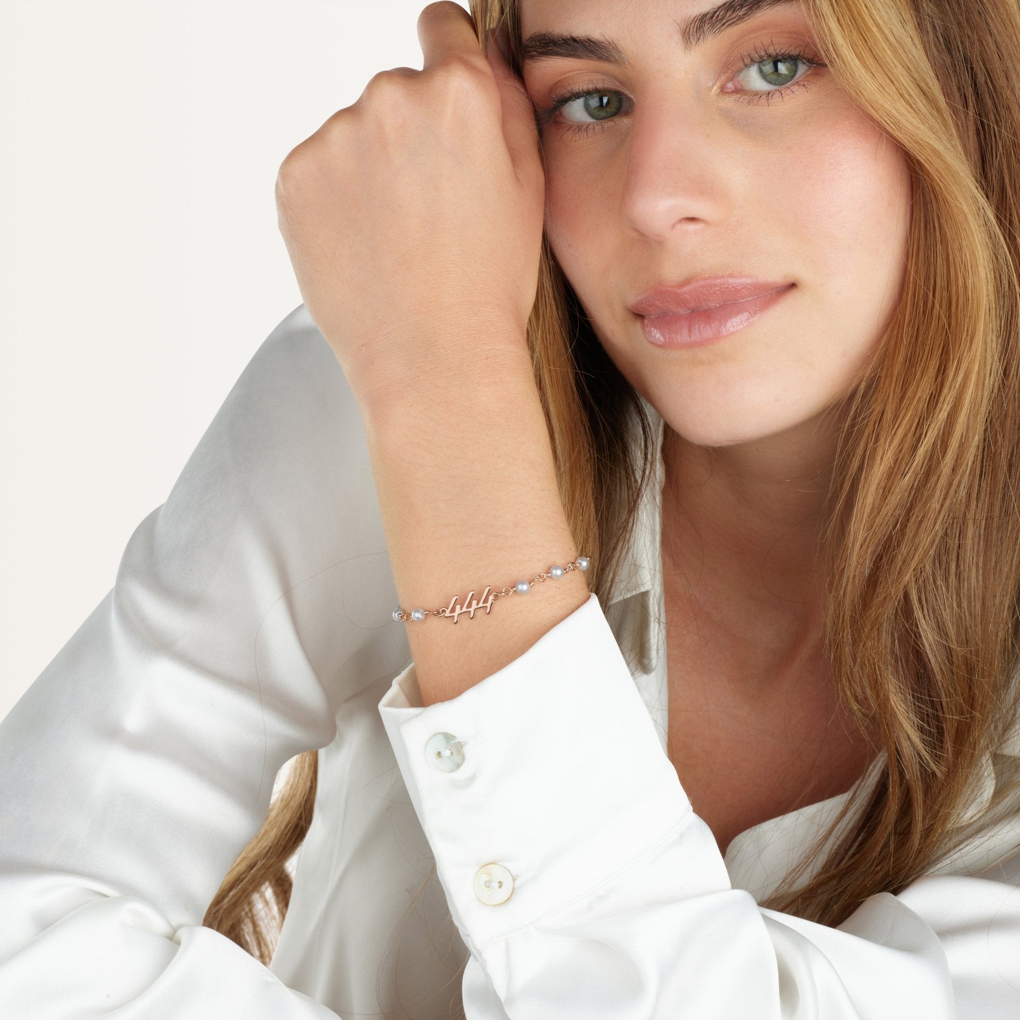Angel Numbers Pearl Bracelet La Vie Bien Angel Numbers Pearl Bracelet