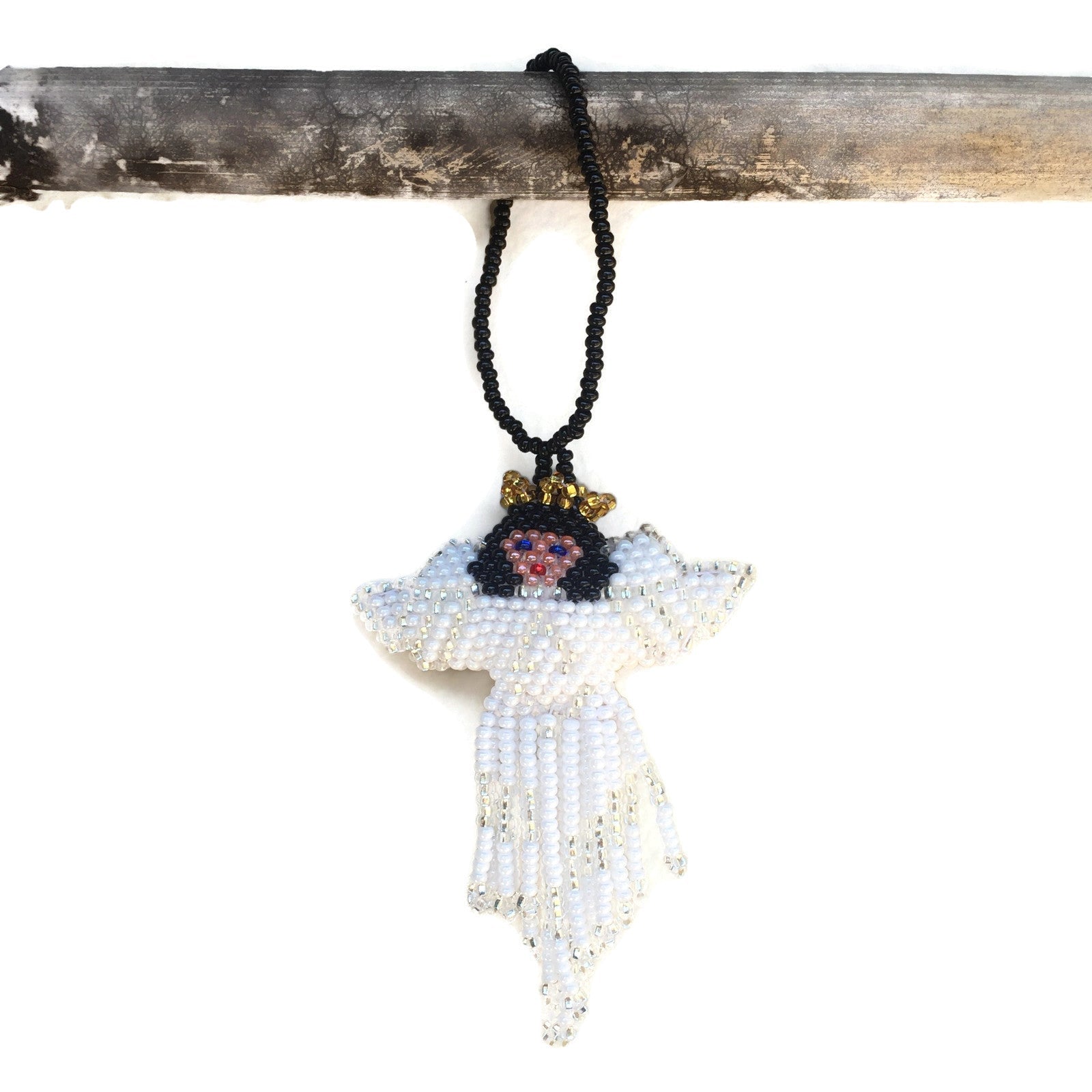 Angel Seed Bead Ornament - Guatemala Decor La Vie Bien Angel Seed Bead Ornament - Guatemala