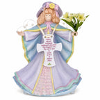 Angel with Cross Porcelain Musical Figurine - Lord's Prayer Decor 6.5 Inches Musical Figurines > Religious La Vie Bien Angel with Cross Porcelain Musical Figurine - Lord's Prayer Decor 6.5 Inches