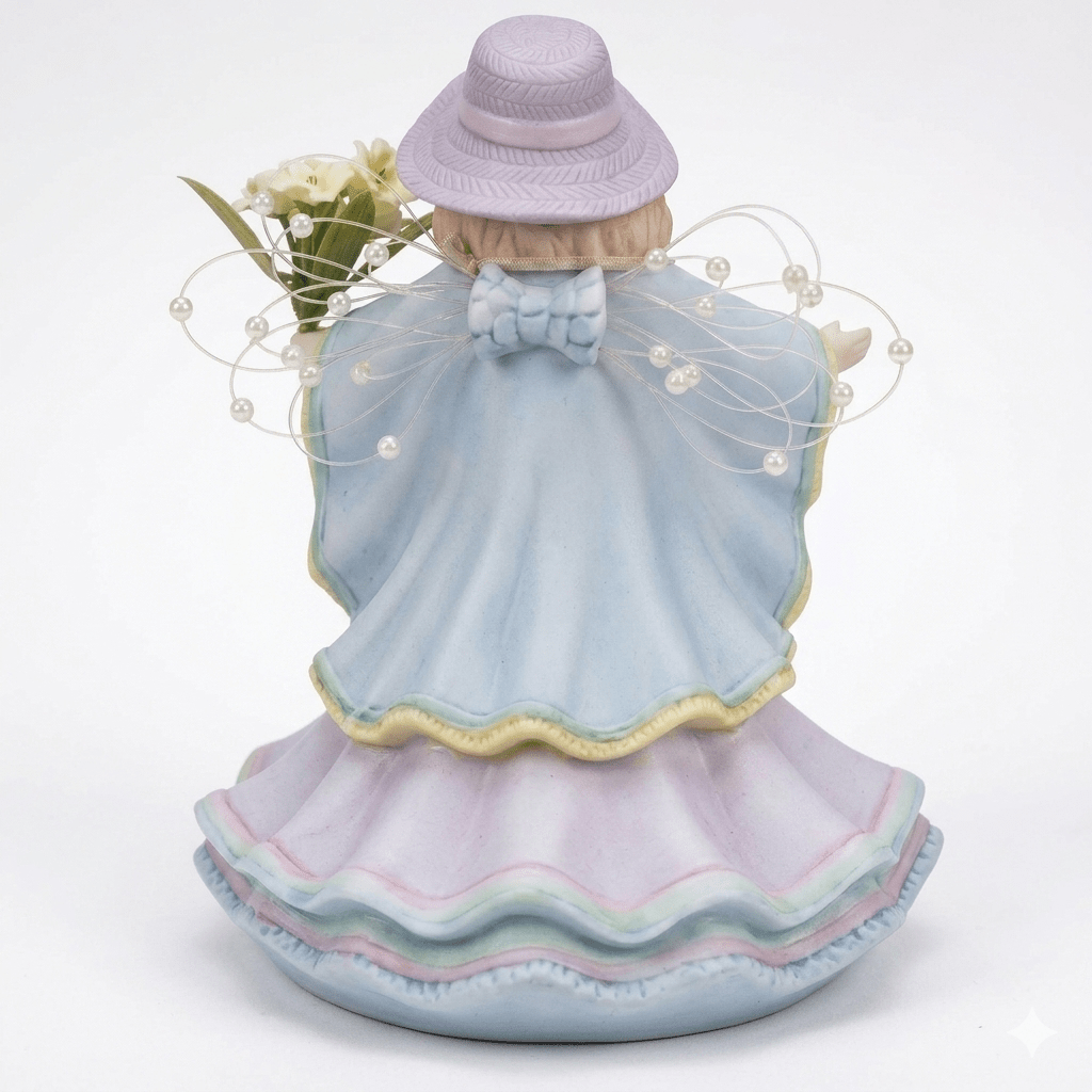 Angel with Cross Porcelain Musical Figurine - Lord's Prayer Decor 6.5 Inches Musical Figurines > Religious La Vie Bien Angel with Cross Porcelain Musical Figurine - Lord's Prayer Decor 6.5 Inches