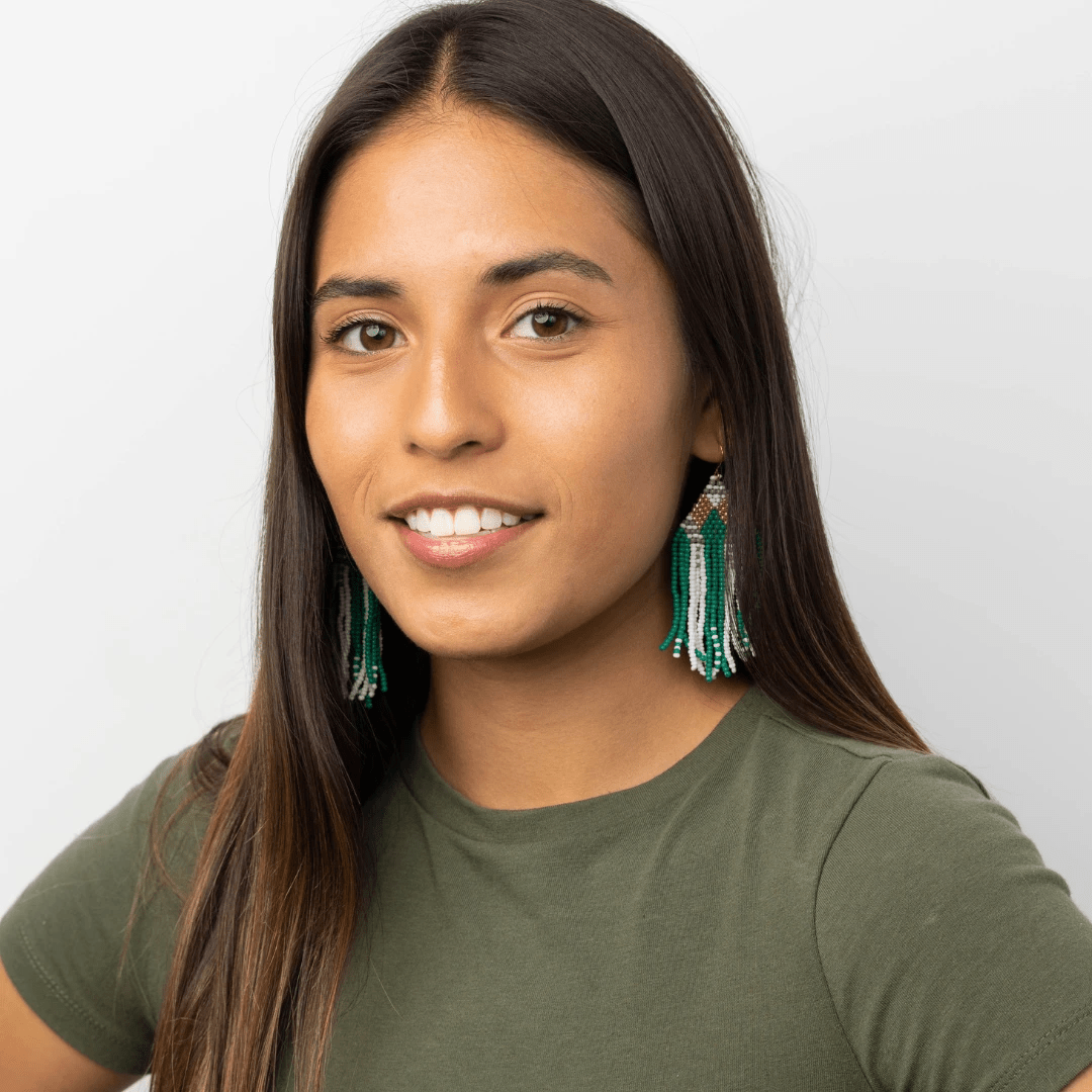 Angela Seed Bead Earrings by Upavim Crafts