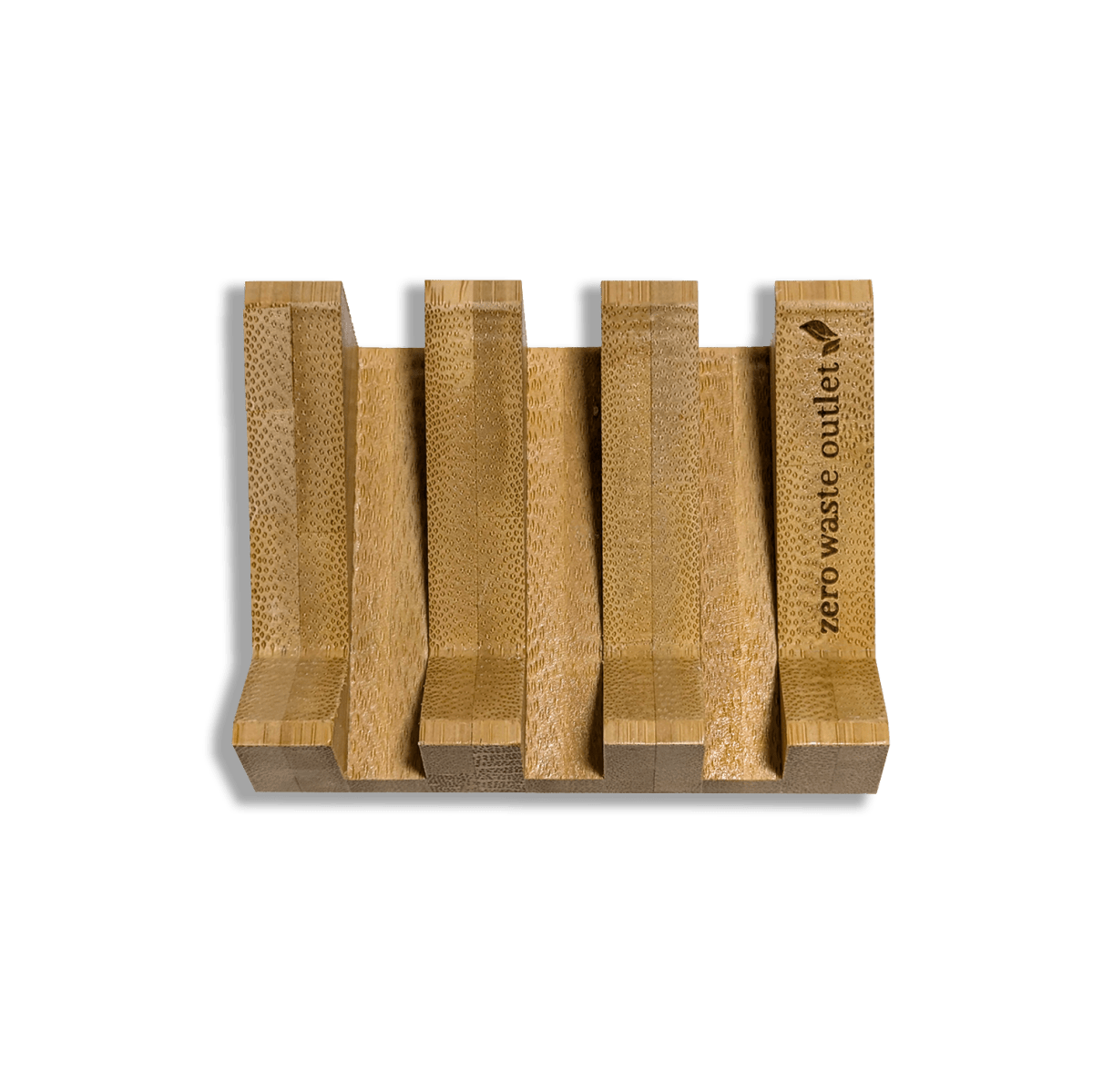 Angled Bamboo Soap Dish by Zero Waste Outlet
