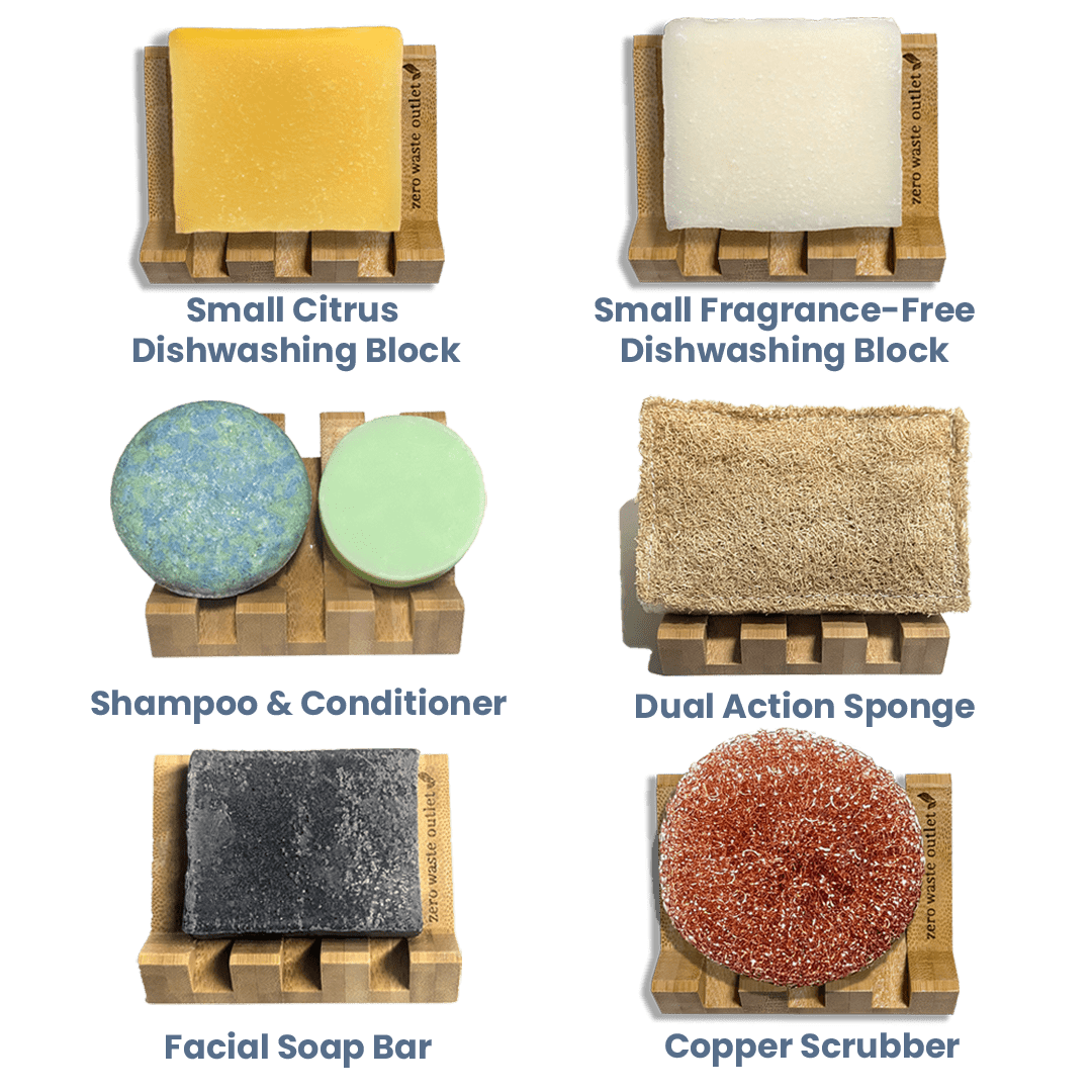 Angled Bamboo Soap Dish by Zero Waste Outlet