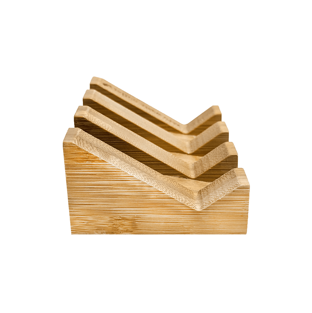Angled Bamboo Soap Dish by Zero Waste Outlet