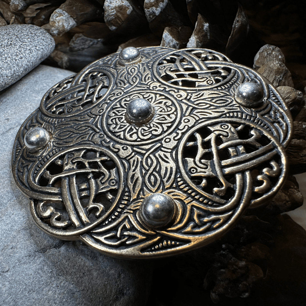 Anglo Saxon Galloway Brooch - Bronze Historical Reproduction Pin Brooch La Vie Bien Anglo Saxon Galloway Brooch - Bronze Historical Reproduction Pin