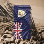 Anguilla Flag Beach Towel Beach Towel (Generic Brand) La Vie Bien Anguilla Flag Beach Towel