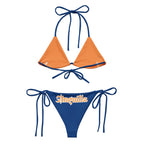 Anguilla Flag String Bikini All - Over Print Recycled String Bikini La Vie Bien Anguilla Flag String Bikini