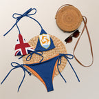 Anguilla Flag String Bikini All - Over Print Recycled String Bikini La Vie Bien Anguilla Flag String Bikini