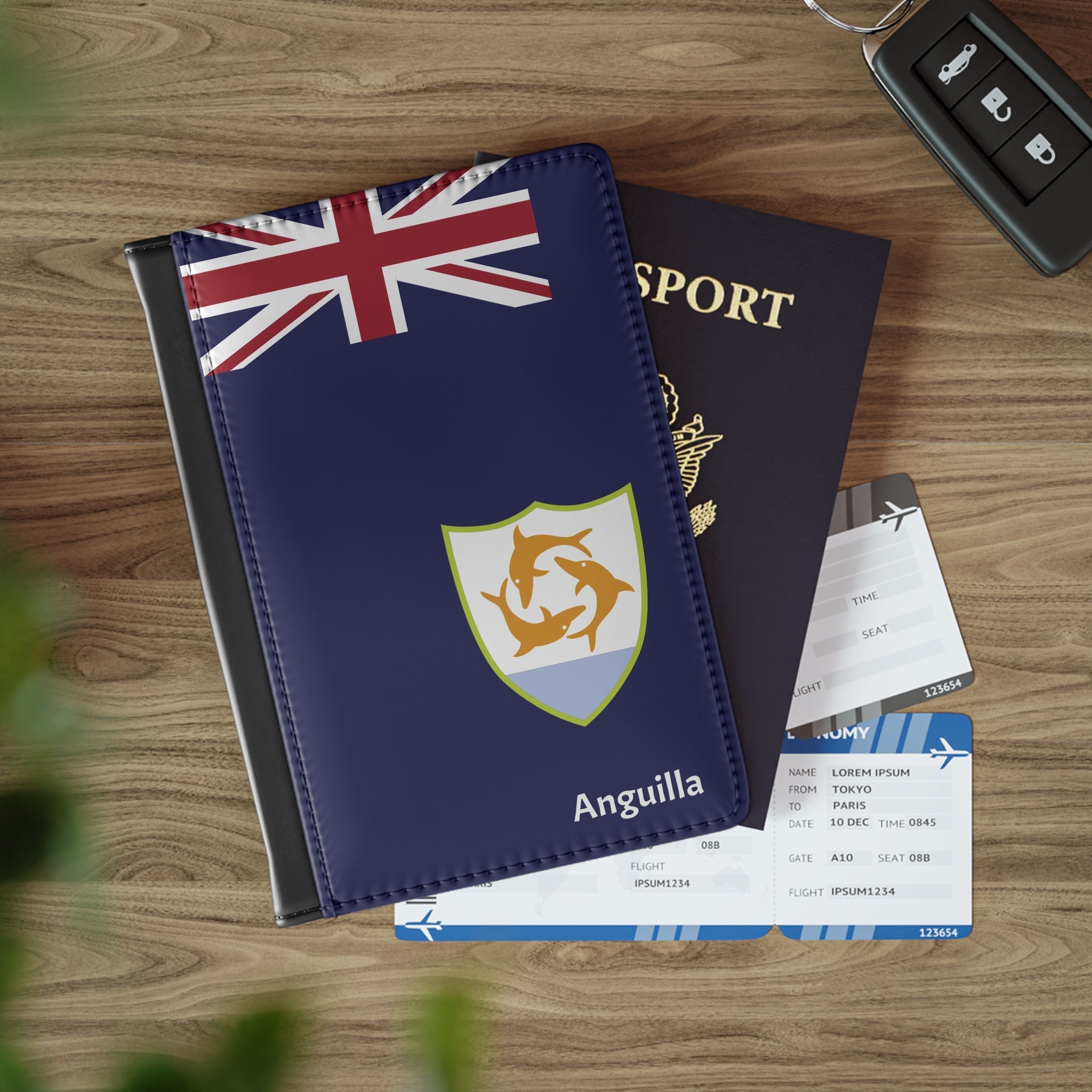 Anguilla Leather Passport Cover Passport Cover La Vie Bien Anguilla Leather Passport Cover