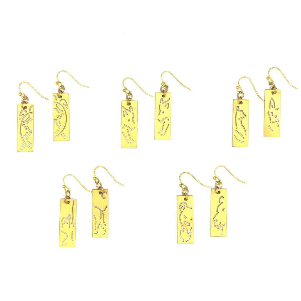 Animal Cut Out Earrings by Fair Anita