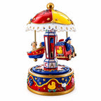 Animated Musical Carousel Figurine - Moving Train Airplane Boat Music Box Musical Figurines > Children La Vie Bien Animated Musical Carousel Figurine - Moving Train Airplane Boat Music Box