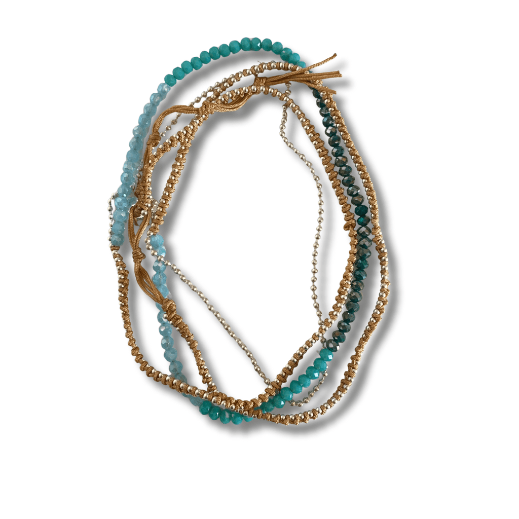 Anita Bead and Chain Wrap Bracelet | Necklace Assorted - Thailand Jewelry La Vie Bien Anita Bead and Chain Wrap Bracelet | Necklace Assorted - Thailand