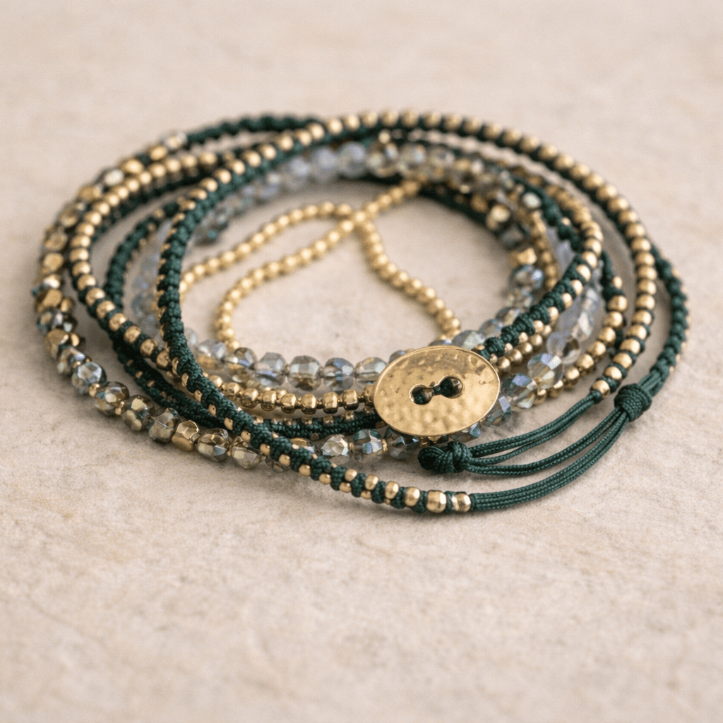 Anita Bead and Chain Wrap Bracelet | Necklace Assorted - Thailand Jewelry La Vie Bien Anita Bead and Chain Wrap Bracelet | Necklace Assorted - Thailand