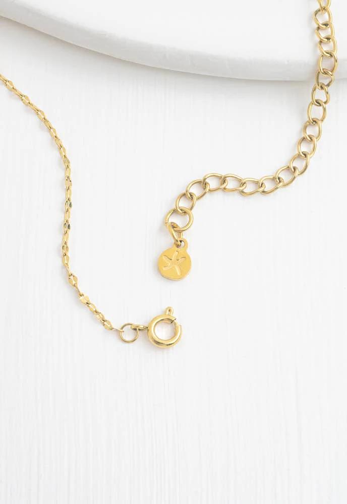 Annie Gold Pearl Necklace