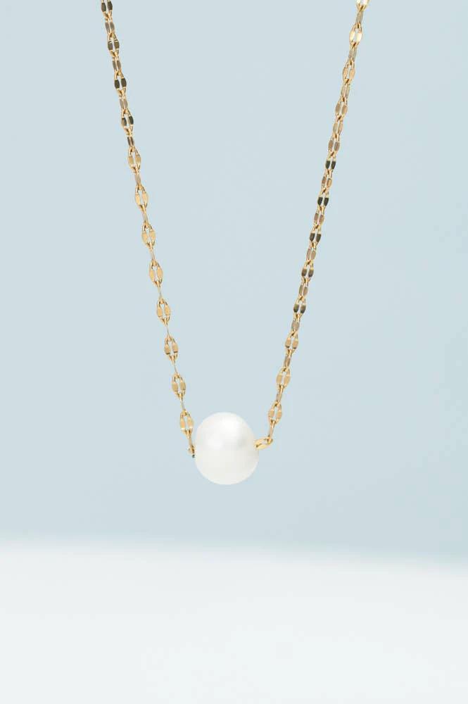 Annie Gold Pearl Necklace