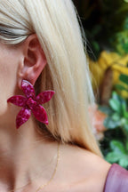 Annie Statement Earring - Pinot Noir