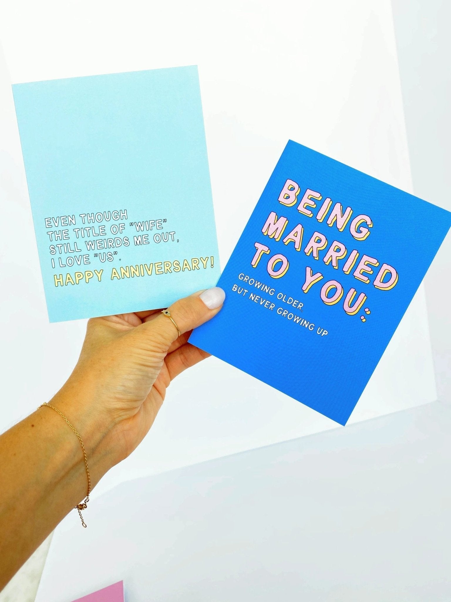 Anniversary Card Being Married to You Growing Older But Not Growing Up by Five Dot Post