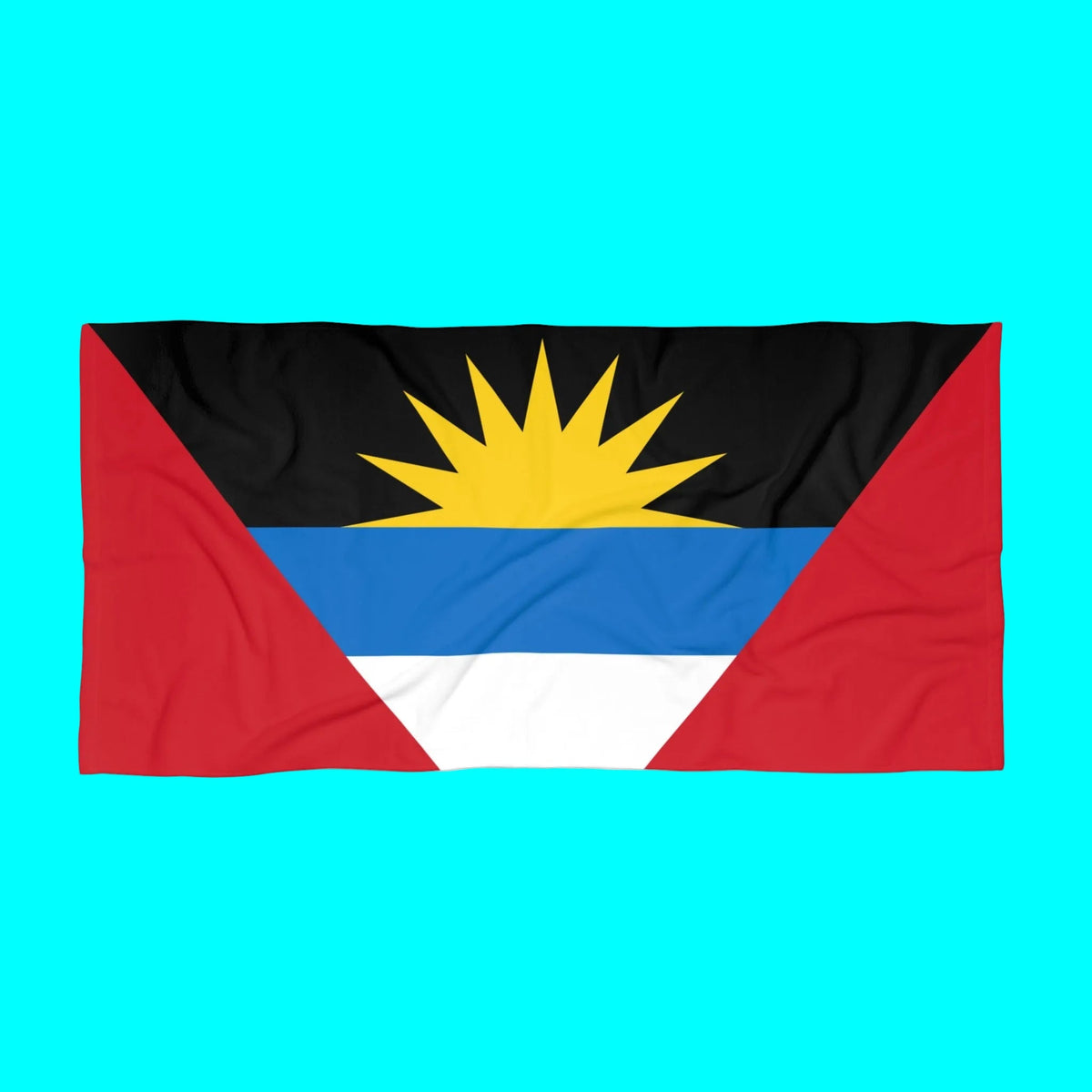Antigua and Barbuda Beach Towel | Quality & Long Lasting - 2 Sizes | Antiguan Pride | Gift for Antiguan and Barbudans Home Decor La Vie Bien Antigua and Barbuda Beach Towel | Quality & Long Lasting - 2 Sizes | Antiguan Pride | Gift for Antiguan and Barbudans