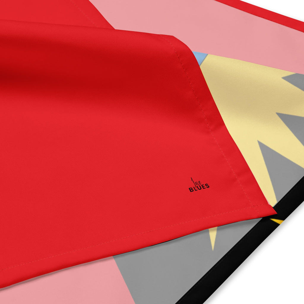 Antigua & Barbuda Flag Bandana All-Over Print Bandana La Vie Bien Antigua & Barbuda Flag Bandana