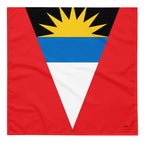 Antigua & Barbuda Flag Bandana All-Over Print Bandana La Vie Bien Antigua & Barbuda Flag Bandana