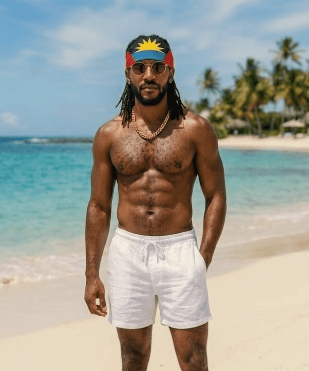 Antigua & Barbuda Flag Bandana All-Over Print Bandana La Vie Bien Antigua & Barbuda Flag Bandana