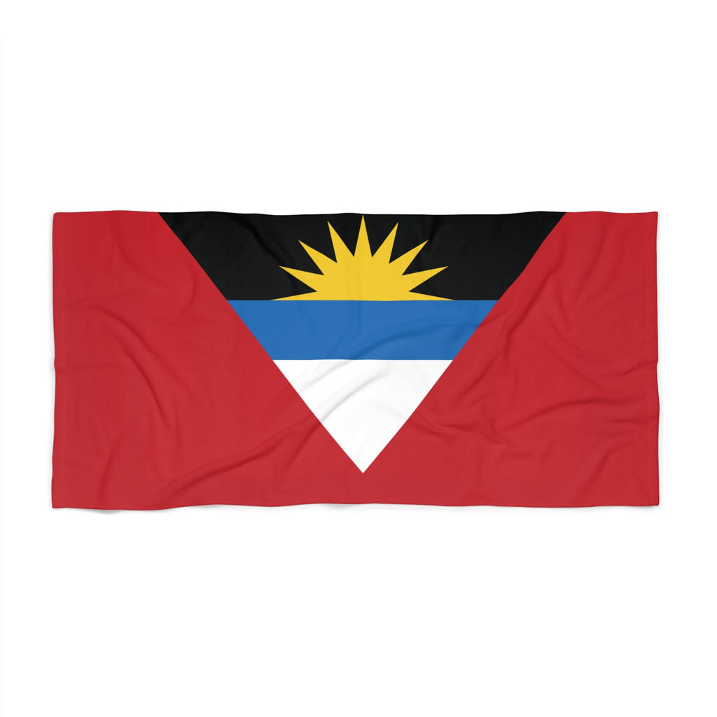 Antigua & Barbuda Flag Beach Towel Beach Towel (Generic Brand) La Vie Bien Antigua & Barbuda Flag Beach Towel