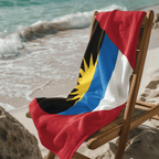Antigua & Barbuda Flag Beach Towel Beach Towel (Generic Brand) La Vie Bien Antigua & Barbuda Flag Beach Towel