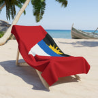 Antigua & Barbuda Flag Beach Towel Beach Towel (Generic Brand) La Vie Bien Antigua & Barbuda Flag Beach Towel