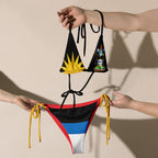 Antigua & Barbuda String Bikini All - Over Print Recycled String Bikini La Vie Bien Antigua & Barbuda String Bikini