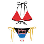 Antigua & Barbuda String Bikini All - Over Print Recycled String Bikini La Vie Bien Antigua & Barbuda String Bikini