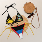 Antigua & Barbuda String Bikini All - Over Print Recycled String Bikini La Vie Bien Antigua & Barbuda String Bikini
