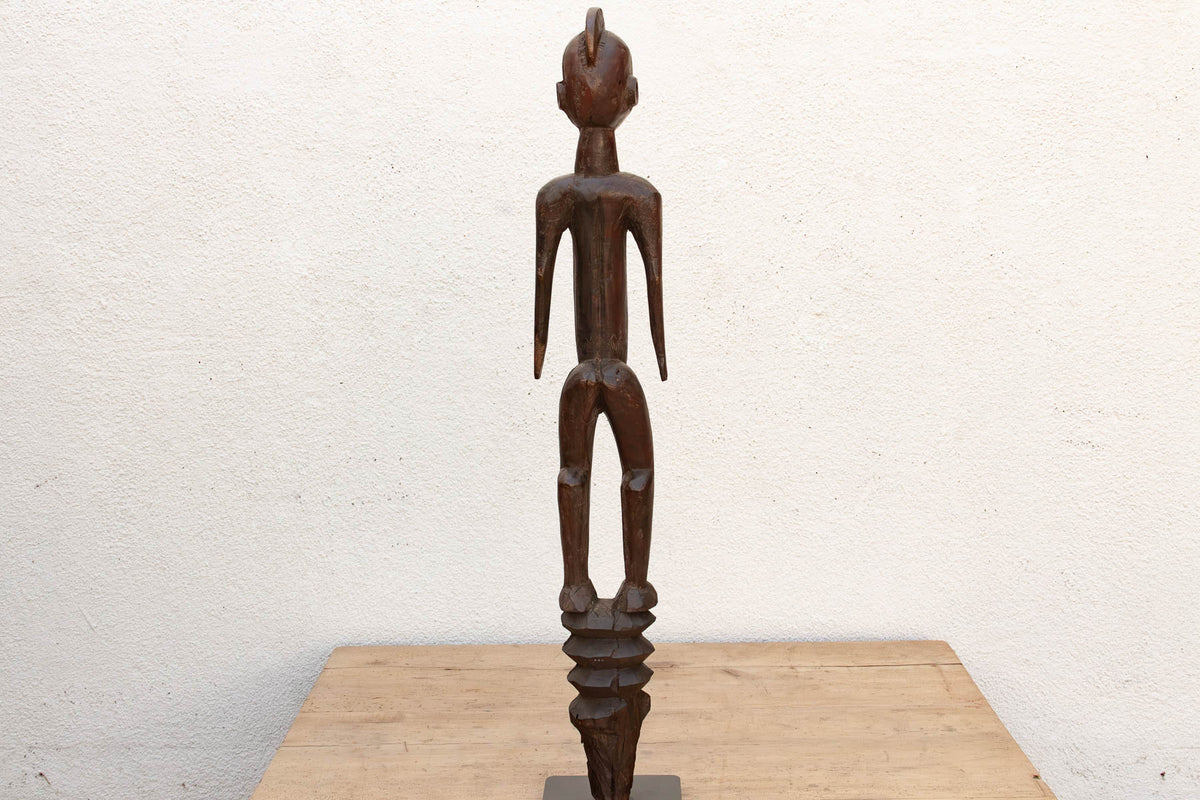Antique African Carved Wood Mumuye Figure on Stand Accents La Vie Bien Antique African Carved Wood Mumuye Figure on Stand