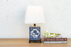 Antique Celestial Kirin Blue & White Petite Lamp Table Lamps La Vie Bien Antique Celestial Kirin Blue & White Petite Lamp