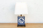 Antique Celestial Kirin Blue & White Petite Lamp Table Lamps La Vie Bien Antique Celestial Kirin Blue & White Petite Lamp