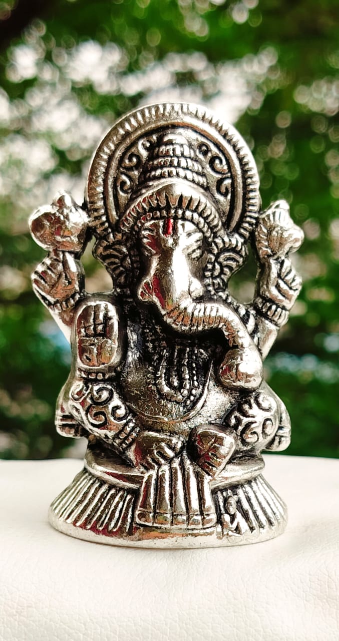 Antique Finish German Silver Ganesh La Vie Bien Antique Finish German Silver Ganesh