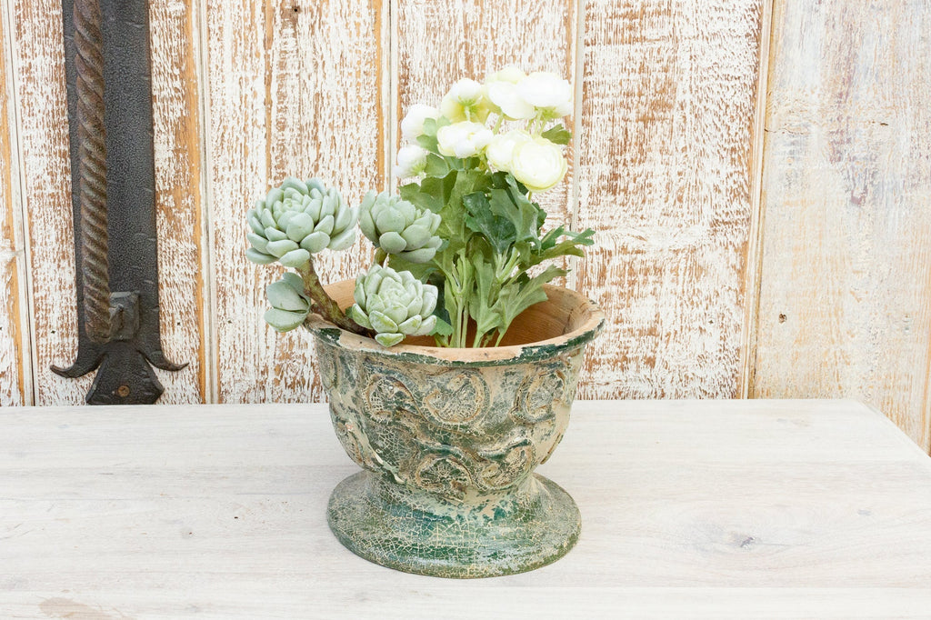 Antique Glazed Asian Floral Ceramic Pot Accents La Vie Bien Antique Glazed Asian Floral Ceramic Pot