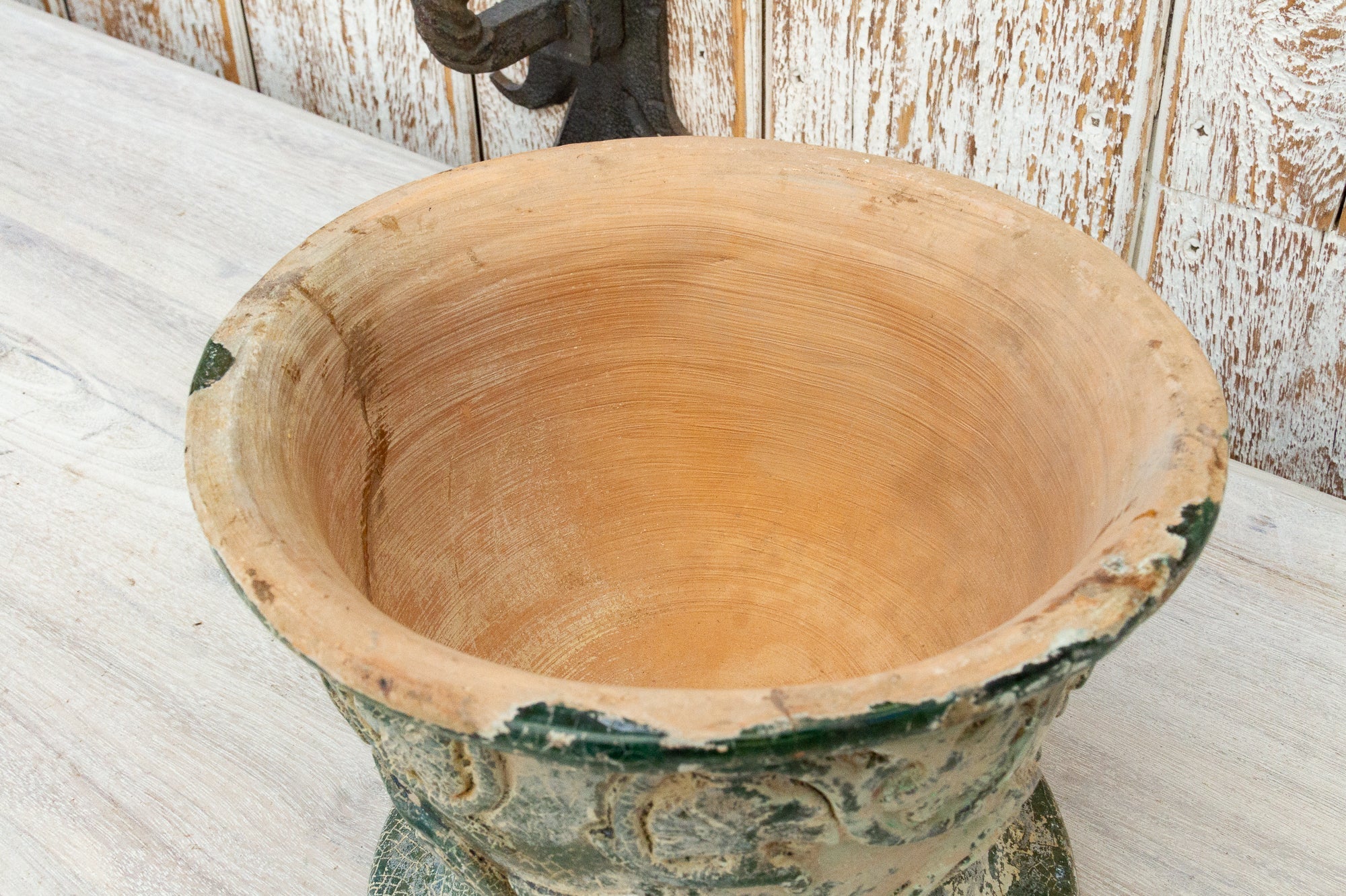 Antique Glazed Asian Floral Ceramic Pot Accents La Vie Bien Antique Glazed Asian Floral Ceramic Pot