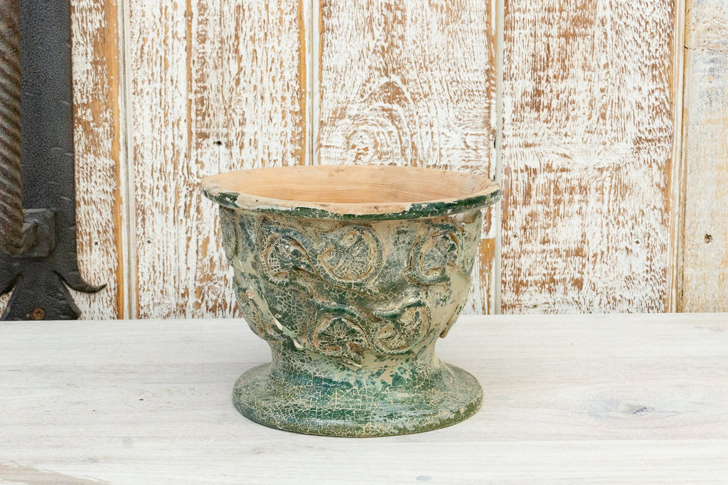 Antique Glazed Asian Floral Ceramic Pot Accents La Vie Bien Antique Glazed Asian Floral Ceramic Pot