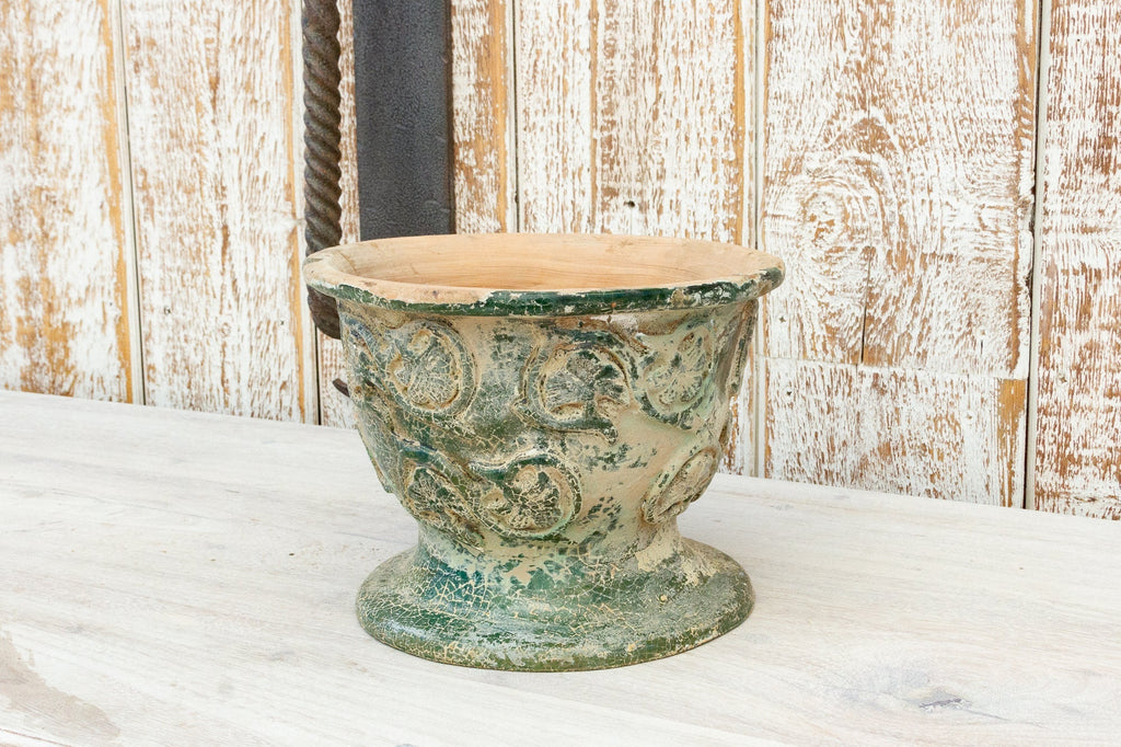 Antique Glazed Asian Floral Ceramic Pot Accents La Vie Bien Antique Glazed Asian Floral Ceramic Pot