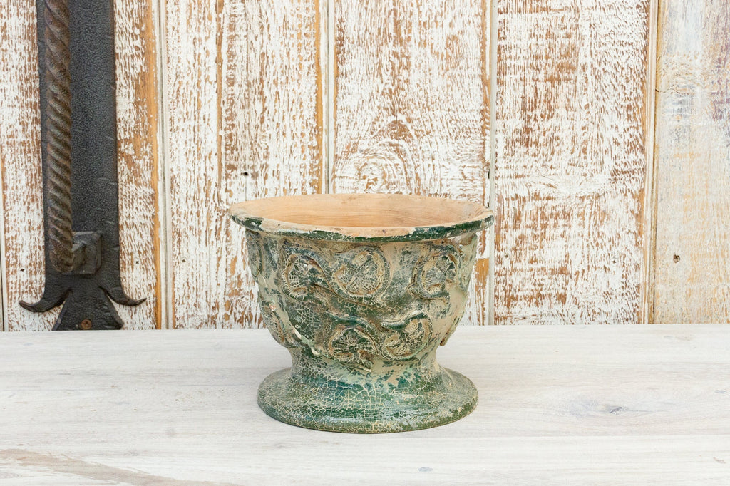 Antique Glazed Asian Floral Ceramic Pot Accents La Vie Bien Antique Glazed Asian Floral Ceramic Pot